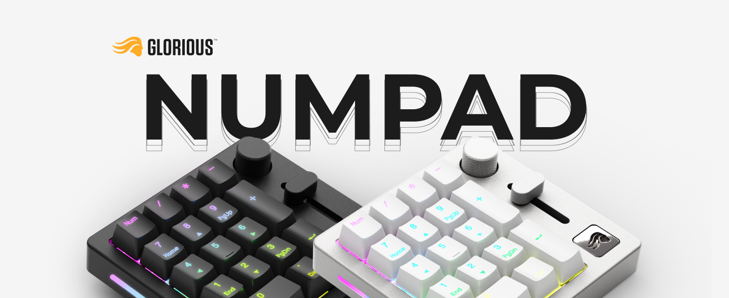 GLORIOUS Gaming GMMK Macro Numpad - Wired or Bluetooth-Wireless